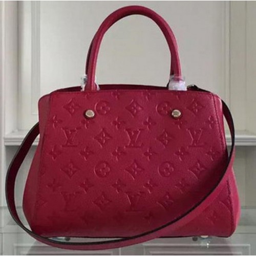 Louis Vuitton Monogramm Empreinte MONTAIGNE BB Tasche M50665 Rot