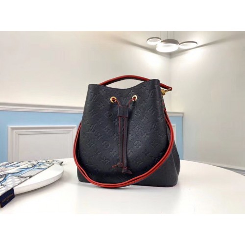 Louis Vuitton Monogram Empreinte Neonoe Original Leder M45256 Navy