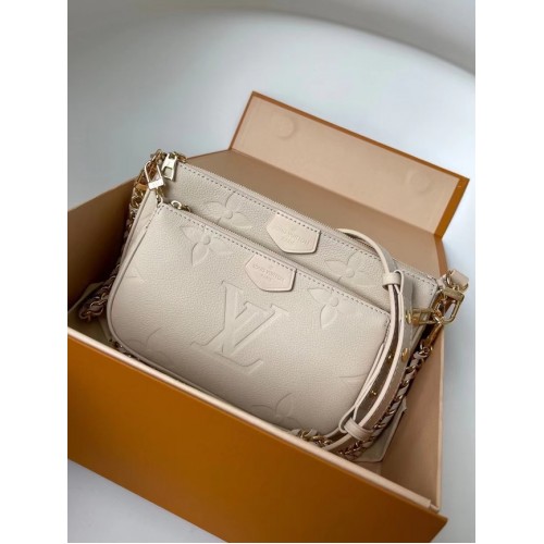 Louis Vuitton Monogram Empreinte Original Leder M44823 Creme