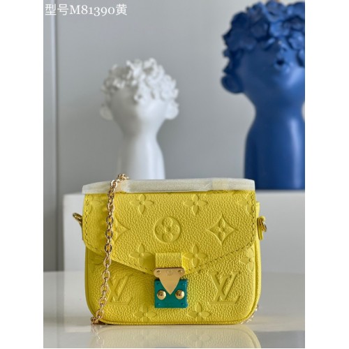 Louis Vuitton Monogram Empreinte POCHETTE METIS BB M81390 gelb