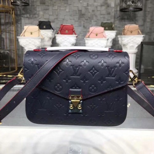 Louis Vuitton Monogram Empreinte POCHETTE METIS M44071 Marineblau