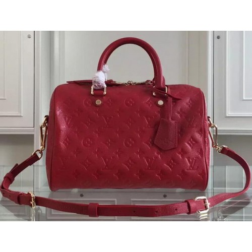Louis Vuitton Monogram Empreinte Speedy BANDOULIERE 30 M91330 Rot
