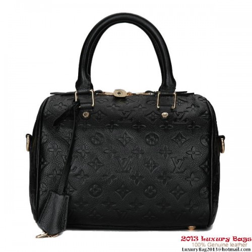 Louis Vuitton Monogram Empreinte Speedy Bandouliere 25 M40762 Schwarz