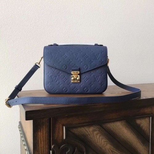 Louis Vuitton Monogram Empreinte Einkaufstasche M41486 Blau