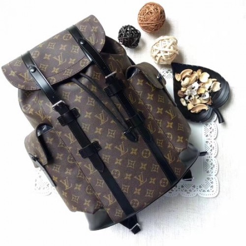 Louis Vuitton Monogram Makassar Canvas CHRISTOPHER PM M43735