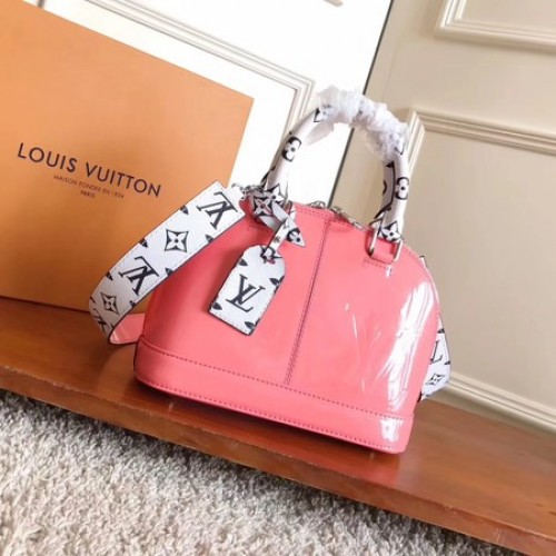 Louis Vuitton Monogramm Vernis ALMA BB M54704 Pink