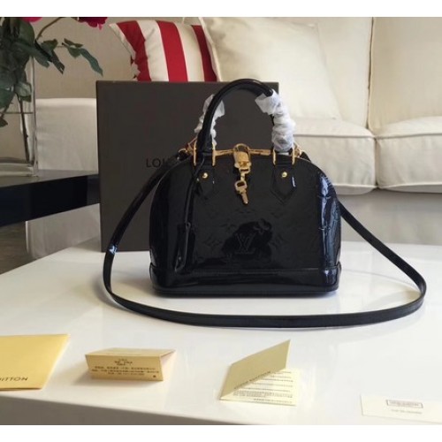 Louis Vuitton Monogramm Vernis Alma BB M91606 Schwarz