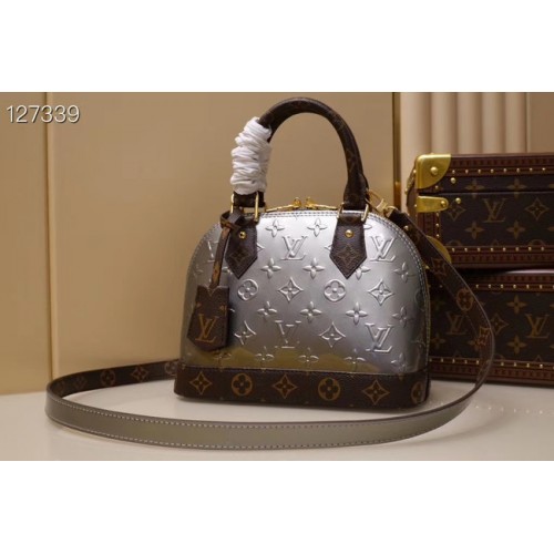 Louis Vuitton Monogram Vernis Alma BB Tragetasche M91606 Silber