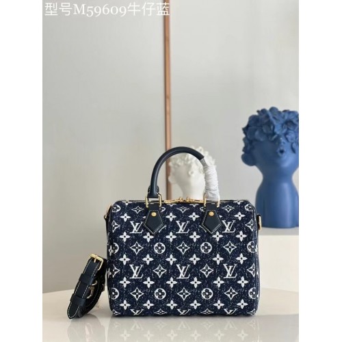 Louis Vuitton Monogram Denim M59609 Marineblau