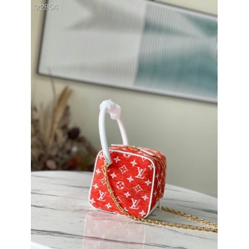 Louis Vuitton Monogram Jacquard-Samt m46212 rot