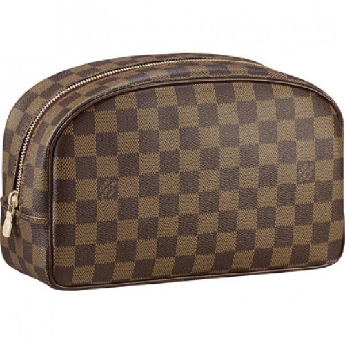 Neue billige Louis Vuitton Damier Ebene Canvas Kulturtasche 25 N47624