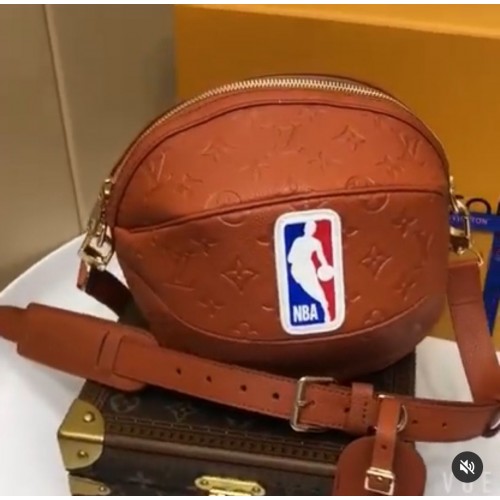Louis Vuitton NBA Ball im Korb Umhängetasche M57974 Braun