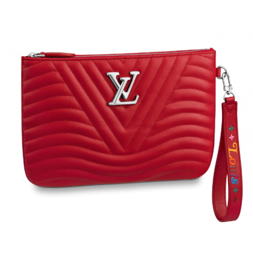 Louis Vuitton NEW WAVE Clutch mit Reißverschluss M67500 rot