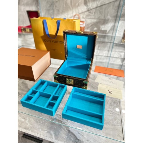 Louis Vuitton NICE JEWELRY CASE M44185 hellblau