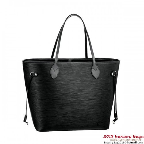 Louis Vuitton Neverfull MM Epi Leder M40932 Schwarz