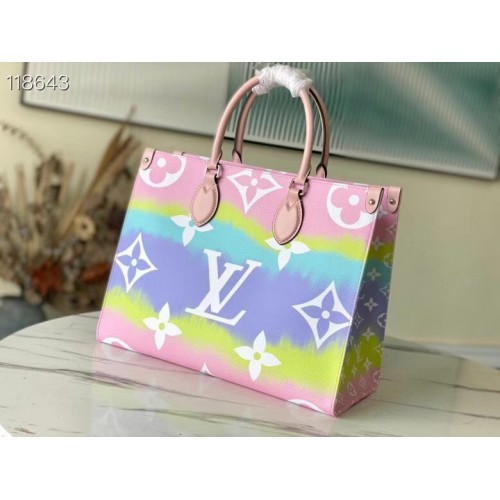 Louis Vuitton ONTHEGO MM M45118 Pink&Blau