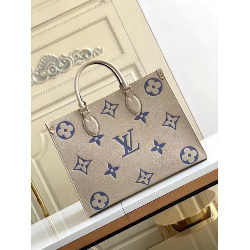 Louis Vuitton ONTHEGO MM M45494 Cremeblau