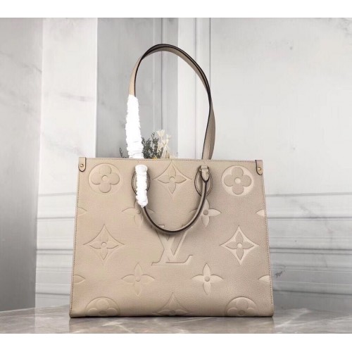 Louis Vuitton ONTHEGO Original Ledertasche M44576 Beige