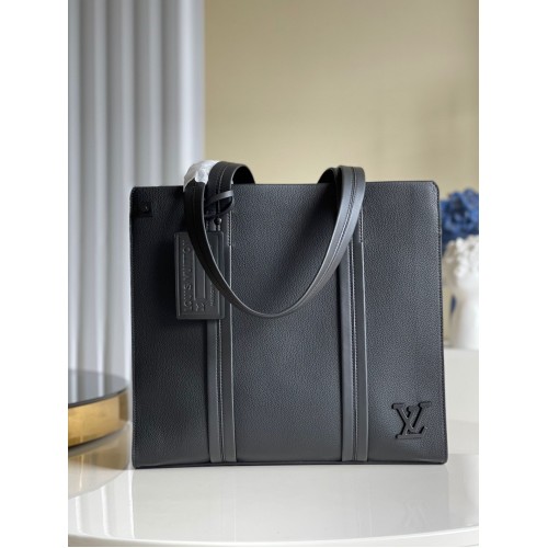 Louis Vuitton Original Aerogram Tragetasche aus Leder M57308 Schwarz