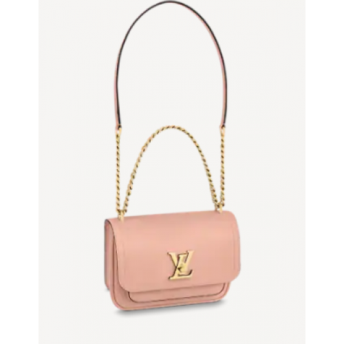 Louis Vuitton Original Lockme Kette kleine Handtasche M57067 rosa