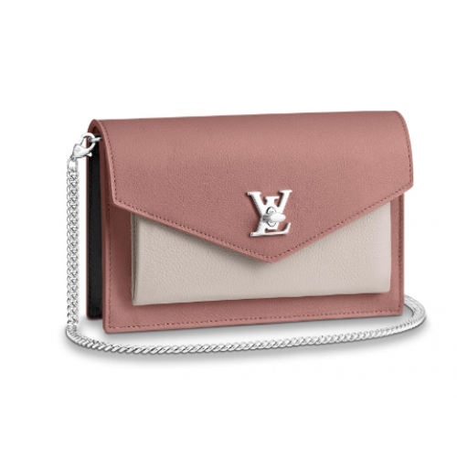 Louis Vuitton Original MYLOCKME Kettentasche M63471 pink&weiß