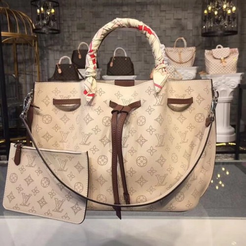 Louis Vuitton Original Mahina Leder GIROLATA M54401 cremefarben