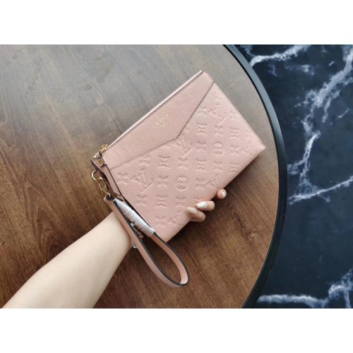 Louis Vuitton Original Monogram Empreinte Clutch MELANIE M68705 rosa