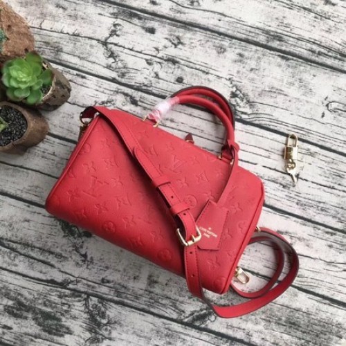 Louis Vuitton Original Monogramm Empreinte Speedy 42401 Rot
