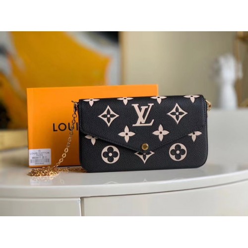 Louis Vuitton Original POCHETTE FELICIE Kettentasche M69977 schwarz