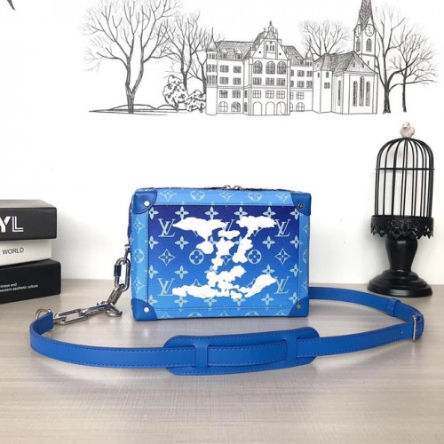 Louis Vuitton Original Schultertasche M45430 blau