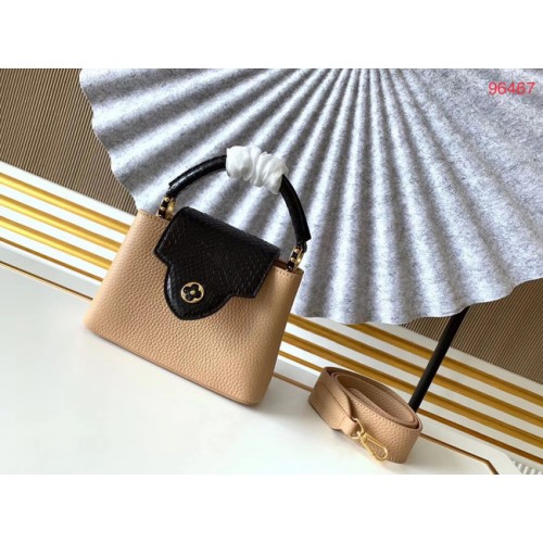 Louis Vuitton Original Taurillon Leder CAPUCINES BB M95509 Nude