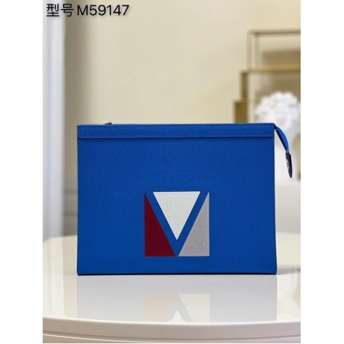 Louis Vuitton POCHETTE VOYAGE M59147 blau