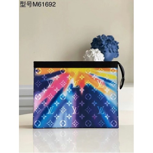 Louis Vuitton POUCH TRAVEL MM M61692 blau