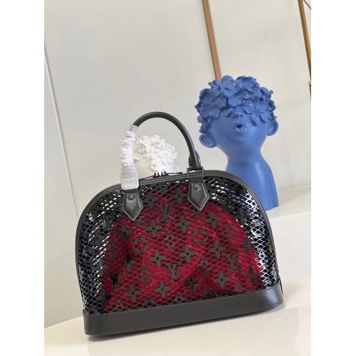 Louis Vuitton Kalbslackleder Alma PM M20355 Schwarz