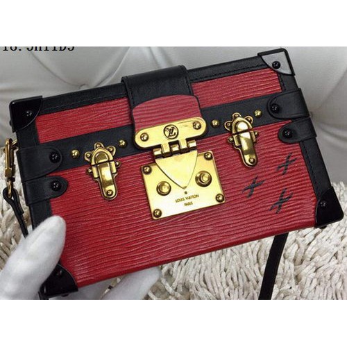 Louis Vuitton Petite Malle Epi Ledertasche M94219 Rot