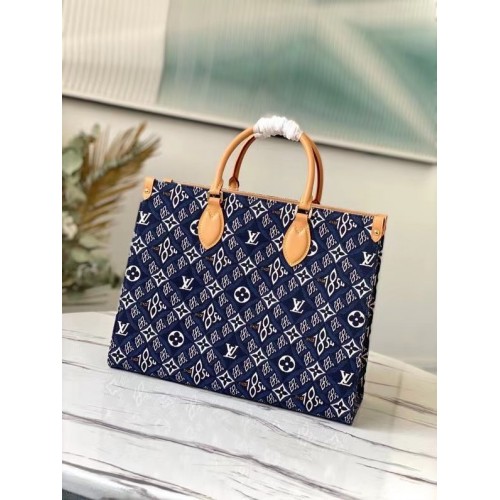 Louis Vuitton SINCE 1854 Onthego mittelgroße Einkaufstasche M57396 blau