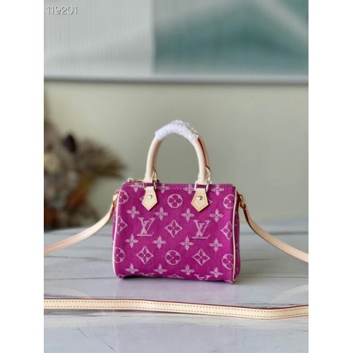 Louis Vuitton SPEEDY Monogram Denim M95052 Rose