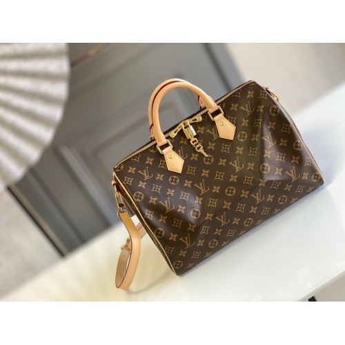 Louis Vuitton Speedy 35 Original Schulterriementasche aus Leder M40392