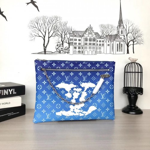 Louis Vuitton TOILETTENTASCHE XL M45480 blau