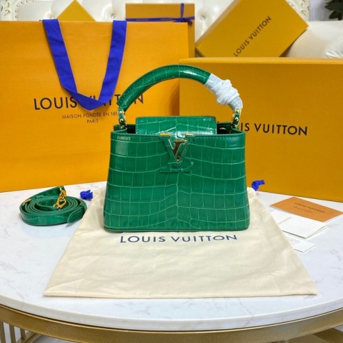 Louis Vuitton Krokodilleder CAPUCINES MINI M81190 grün