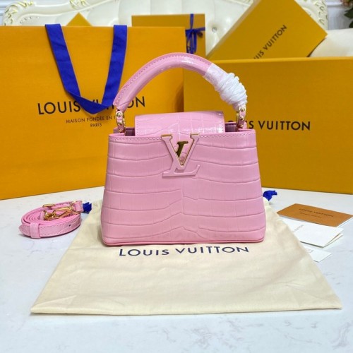 Louis Vuitton Krokodilleder CAPUCINES MINI M81190 rosa