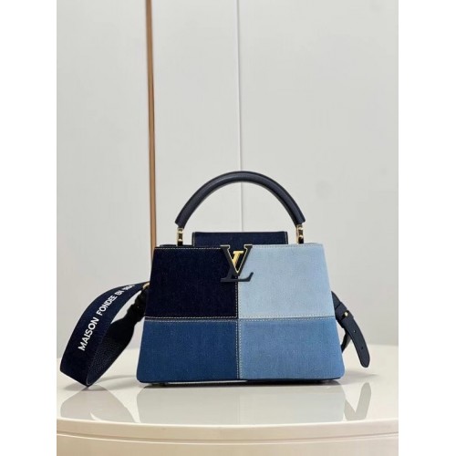 Louis Vuitton Denim CAPUCINES BB M59269 blau