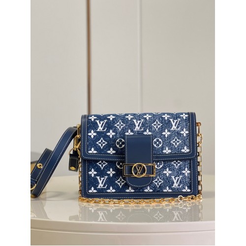 Louis Vuitton Denim POCHETTE VOYAGE M59631 blau