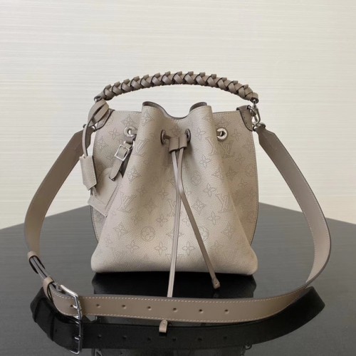 Louis Vuitton original Mahina Leder MURIA M55800 grau