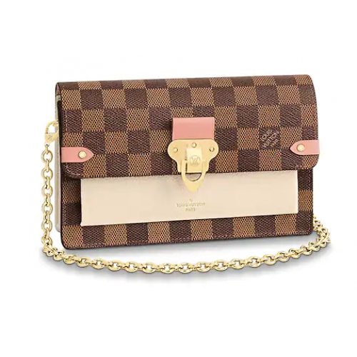 Louis Vuitton Original VAVIN KETTENGELDBÖRSE N60237 Creme