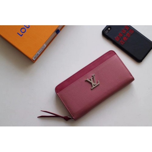 Original Louis Vuitton ZIPPY LOCKME M62622 Rose