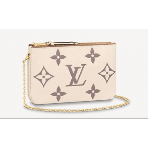 Louis Vuitton TASCHE MIT DOPPELEM REISSVERSCHLUSS M80084 Creme