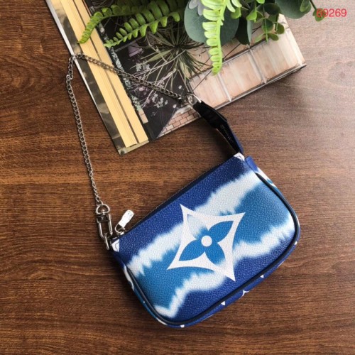 Louis Vuitton ESCALE POCHETTE ACCESSOIRES Mini-Handtasche M69269 blau