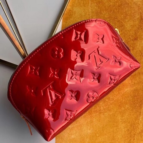 Louis Vuitton Monogram Vernis Leder KOSMETIKTASCHE M90172 Burgund