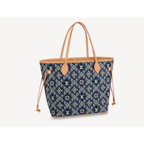 Louis Vuitton SEIT 1854 NEVERFULL MM M57484 blau
